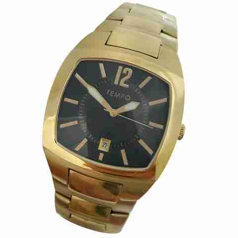 Mens Bracelet Watch - Tempo Gold