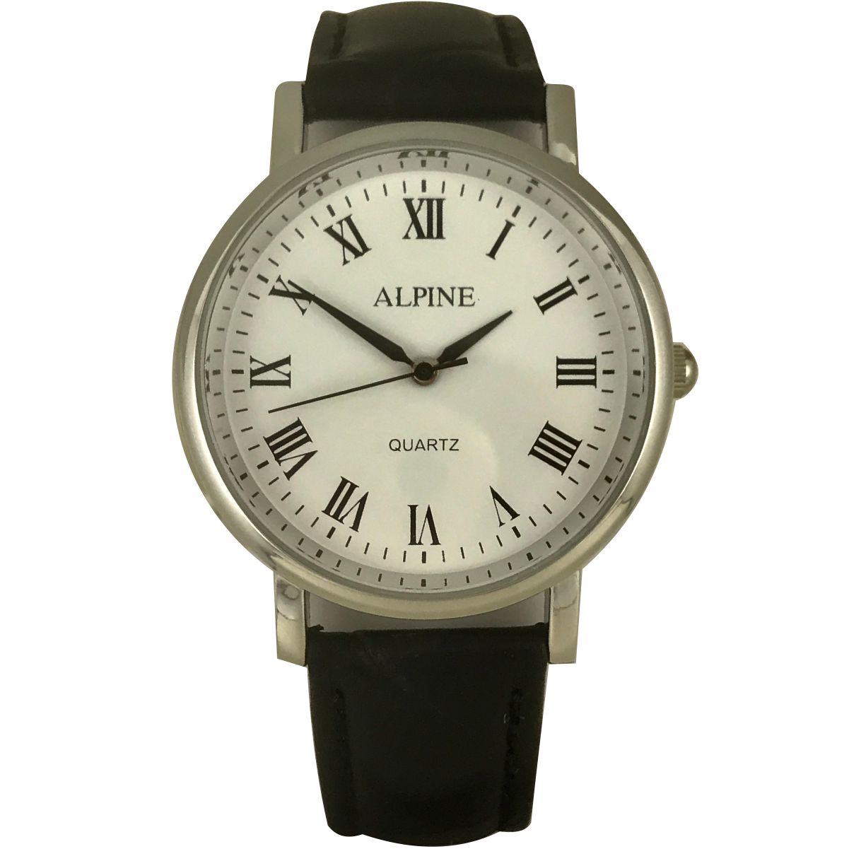 Mens Band Watch - Roman Banded White