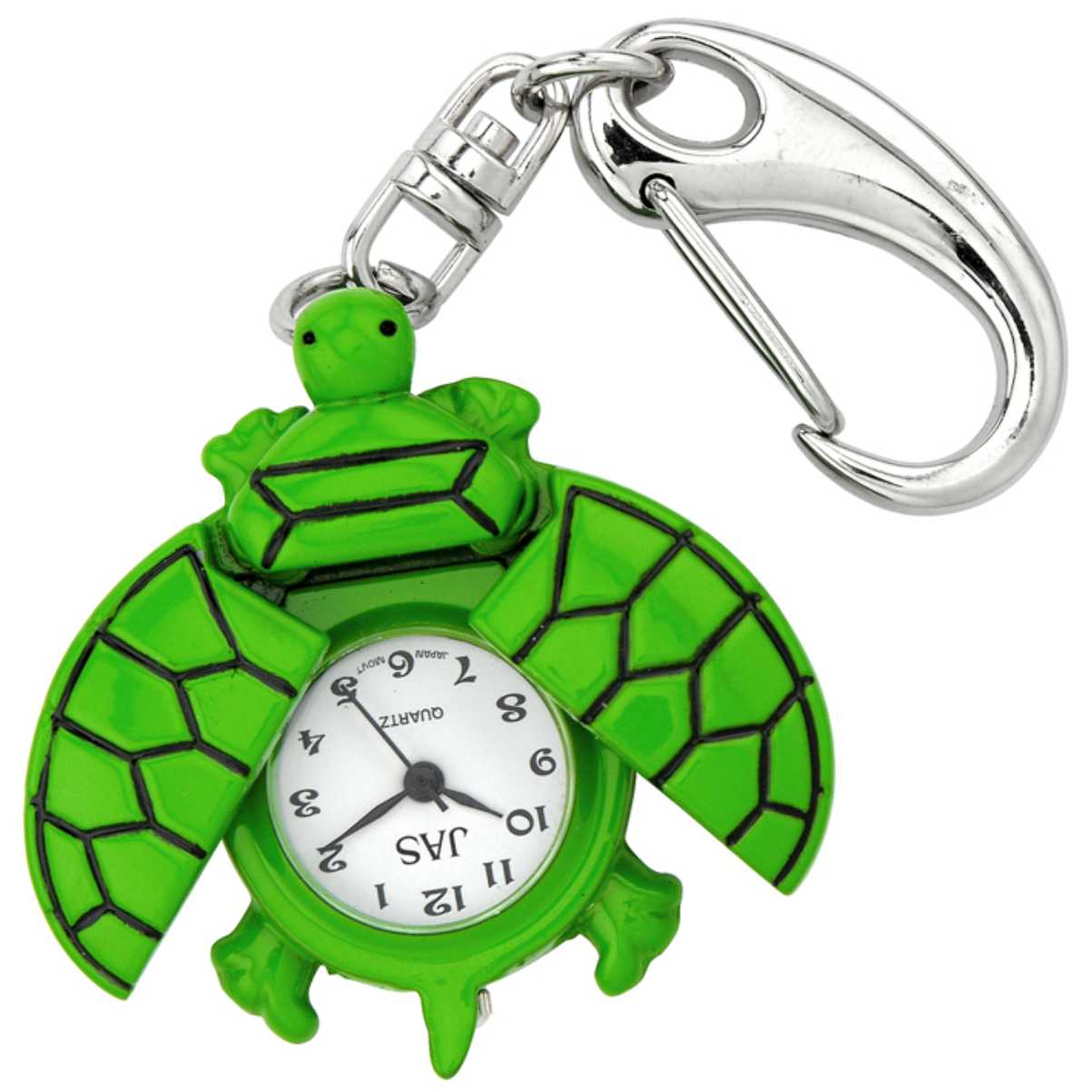 Keychain Clock Animals - Green Turtle