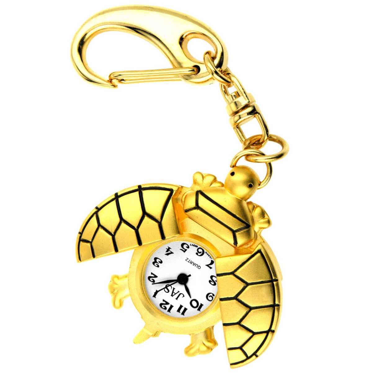 Keychain Clock Animals - Gold Turtle