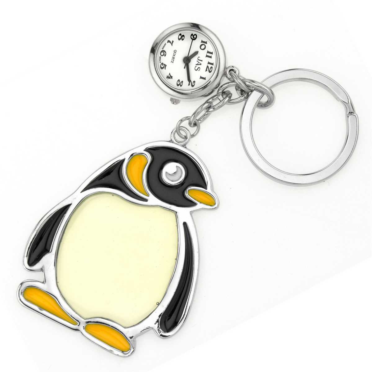 Keychain Clock Animals - Penguin