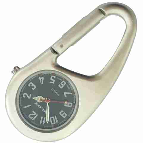 Health Care Belt FOB Watch - Silver/Black Dial