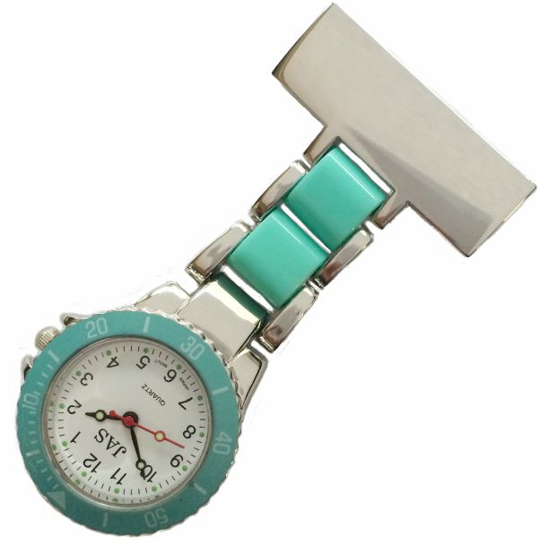 Nurses Fob Watch - Color Metal - Teal