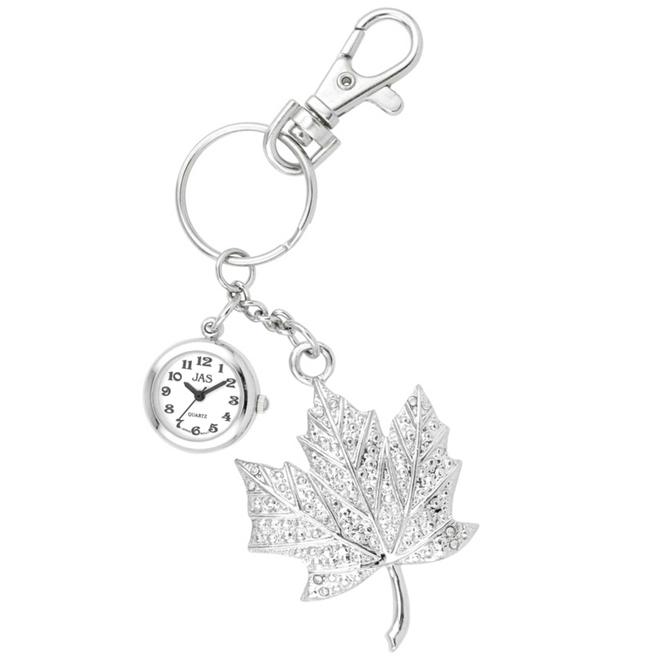 Keychain Clock Maple Leaf
