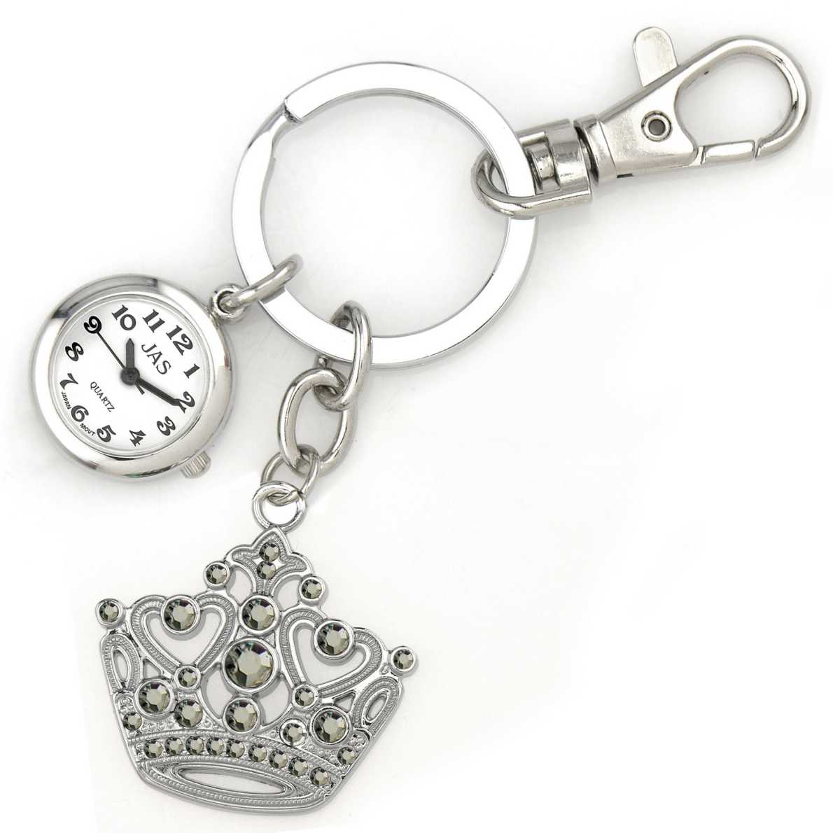 Keychain Clock Regal Crown