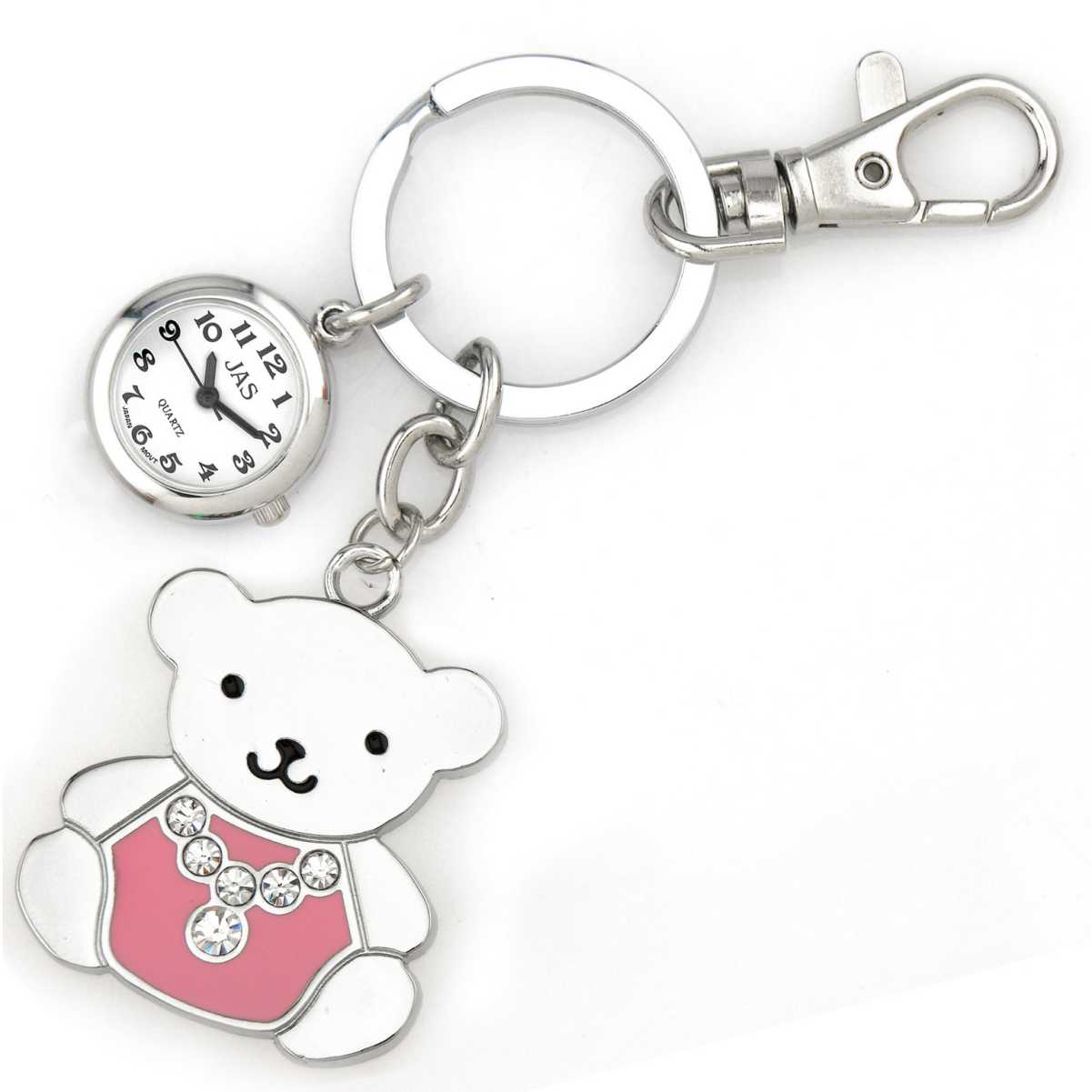 Keychain Clock Animals - Teddy Bear