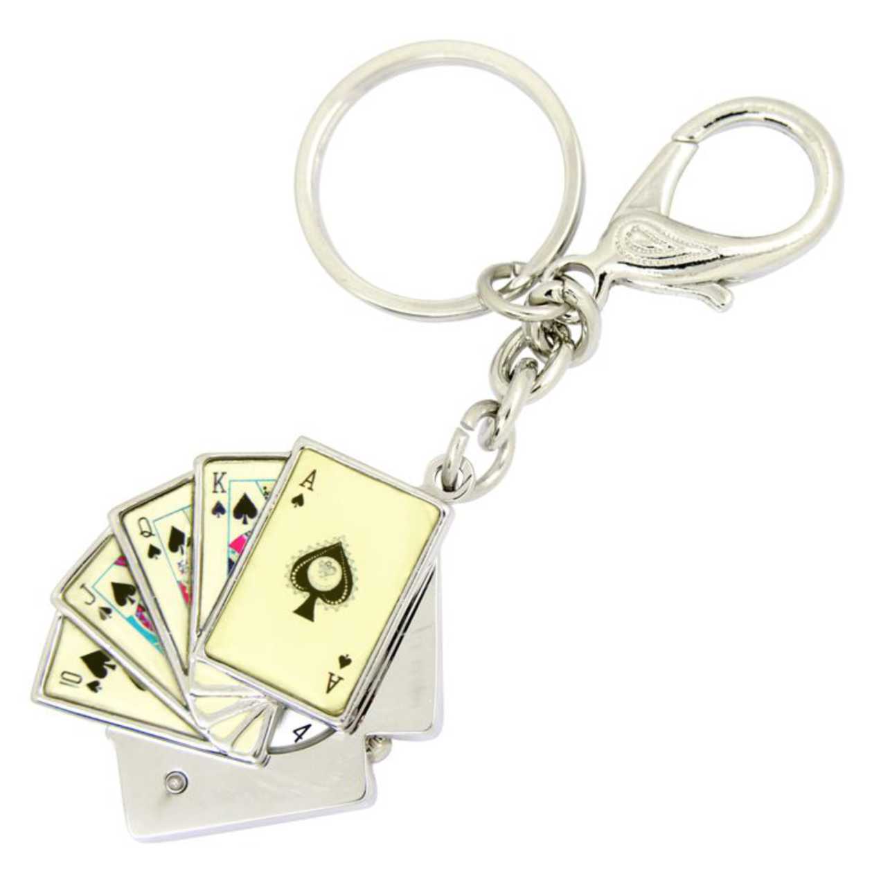 Keychain Clock Casino - Royal Flush