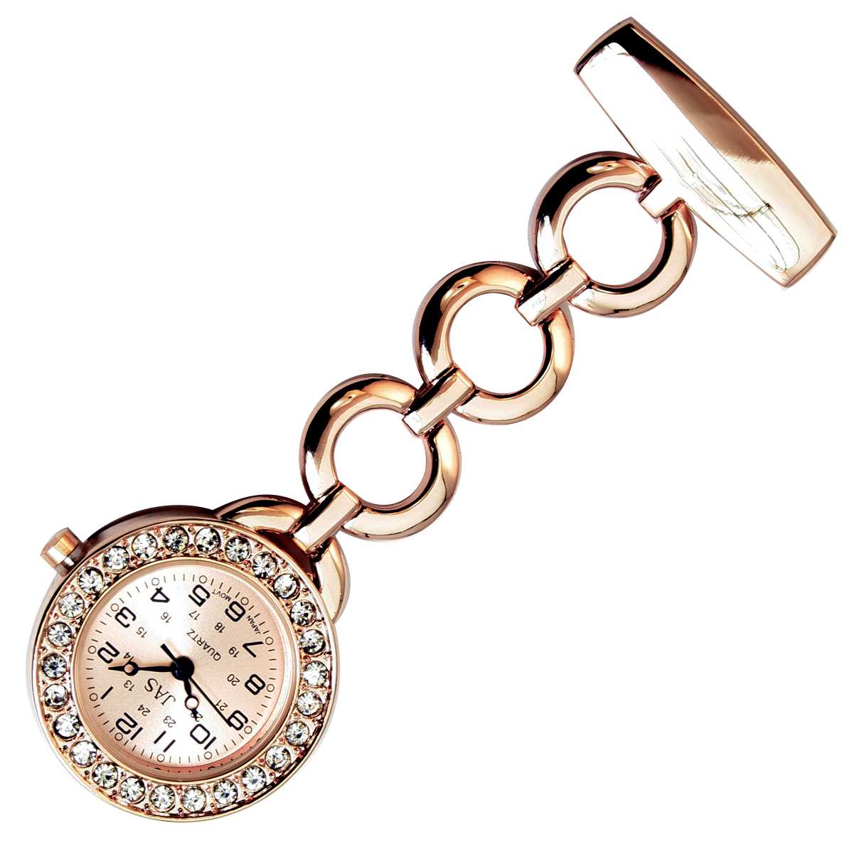 rose gold fob watch